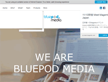 Tablet Screenshot of bluepodmedia.com